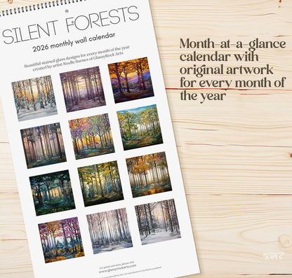 Silent Forests 2026 Wall Calendar