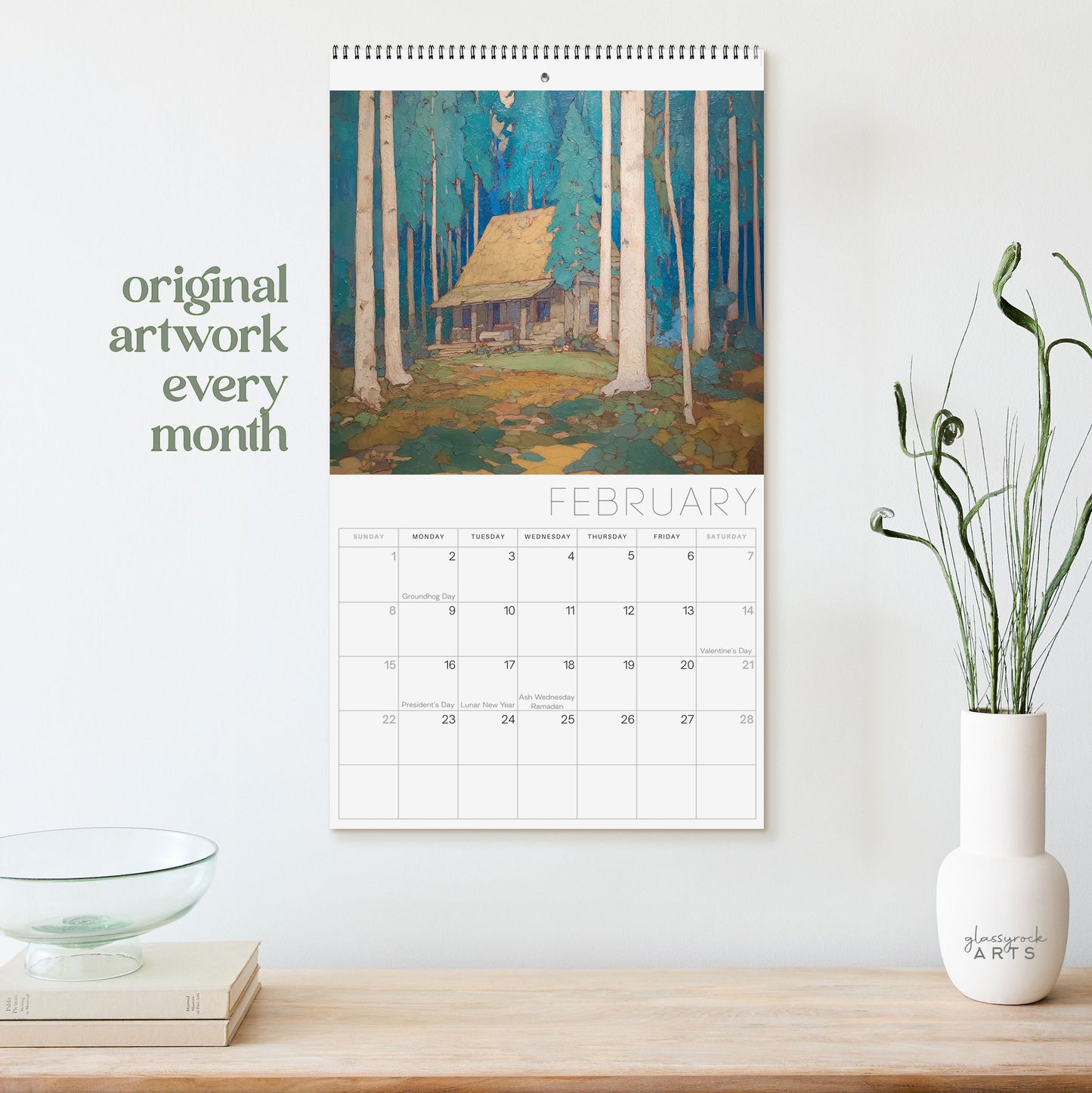 Solitude 2026 Wall Art Calendar