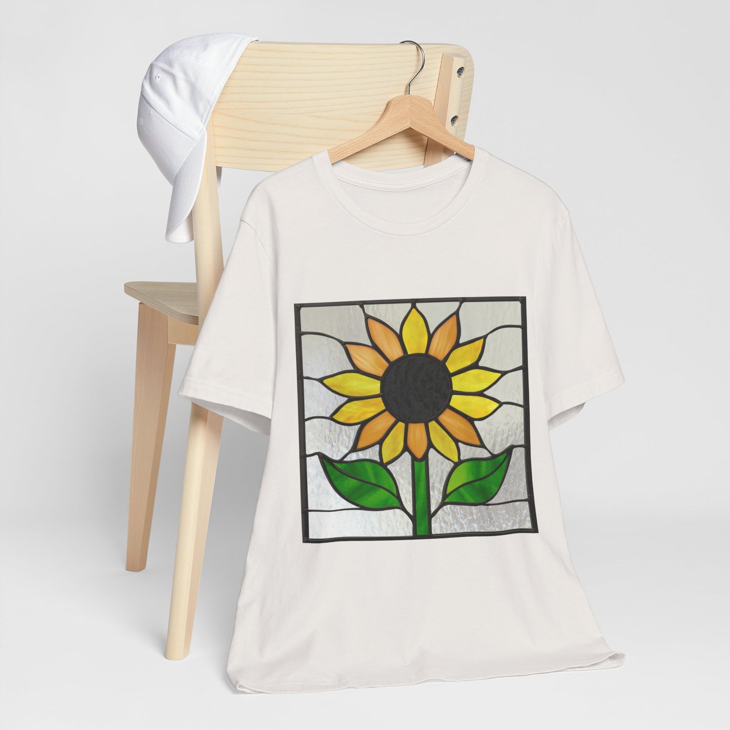 Stained Glass Sunflower Unisex Tee Shirt