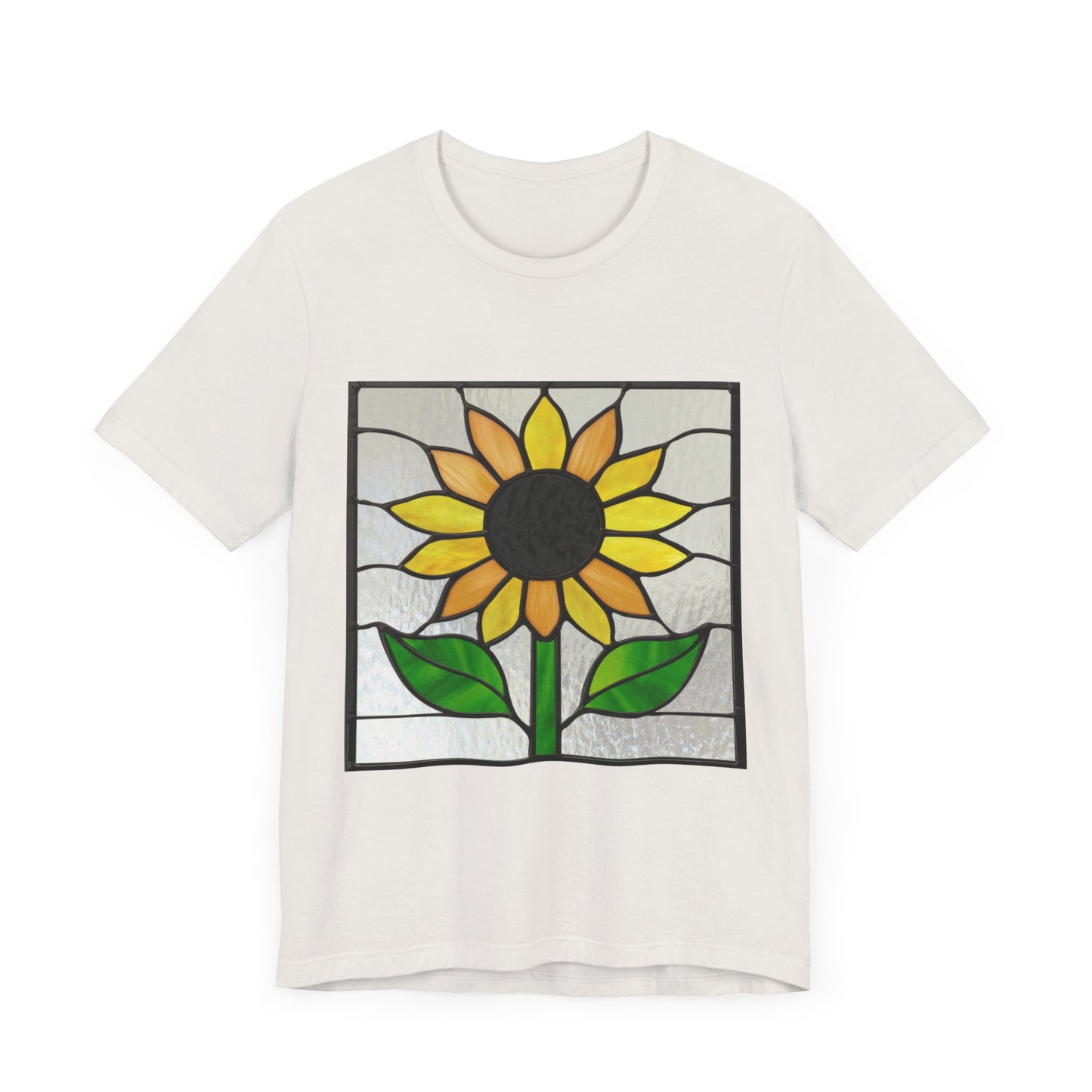 Stained Glass Sunflower Unisex Tee Shirt