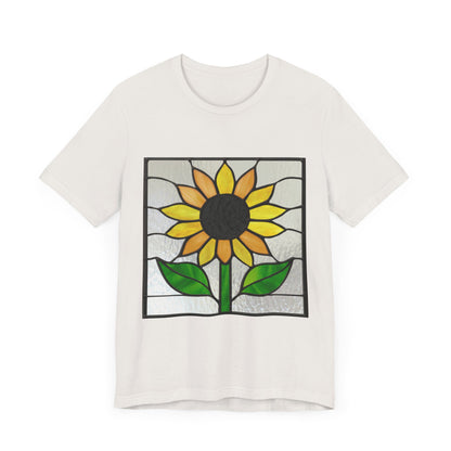 Stained Glass Sunflower Unisex Tee Shirt