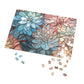Stained Glass Flowers Jigsaw Puzzle (30, 110, 252, 500,1000-Piece)