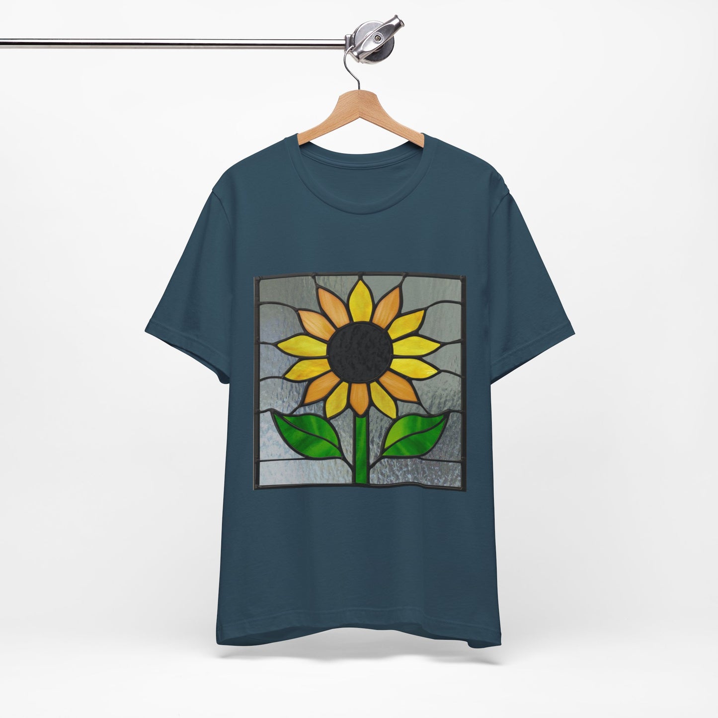 Stained Glass Sunflower Unisex Tee Shirt