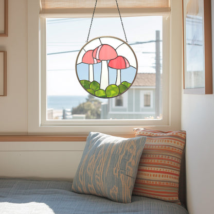 Mushroom Stained Glass Pattern