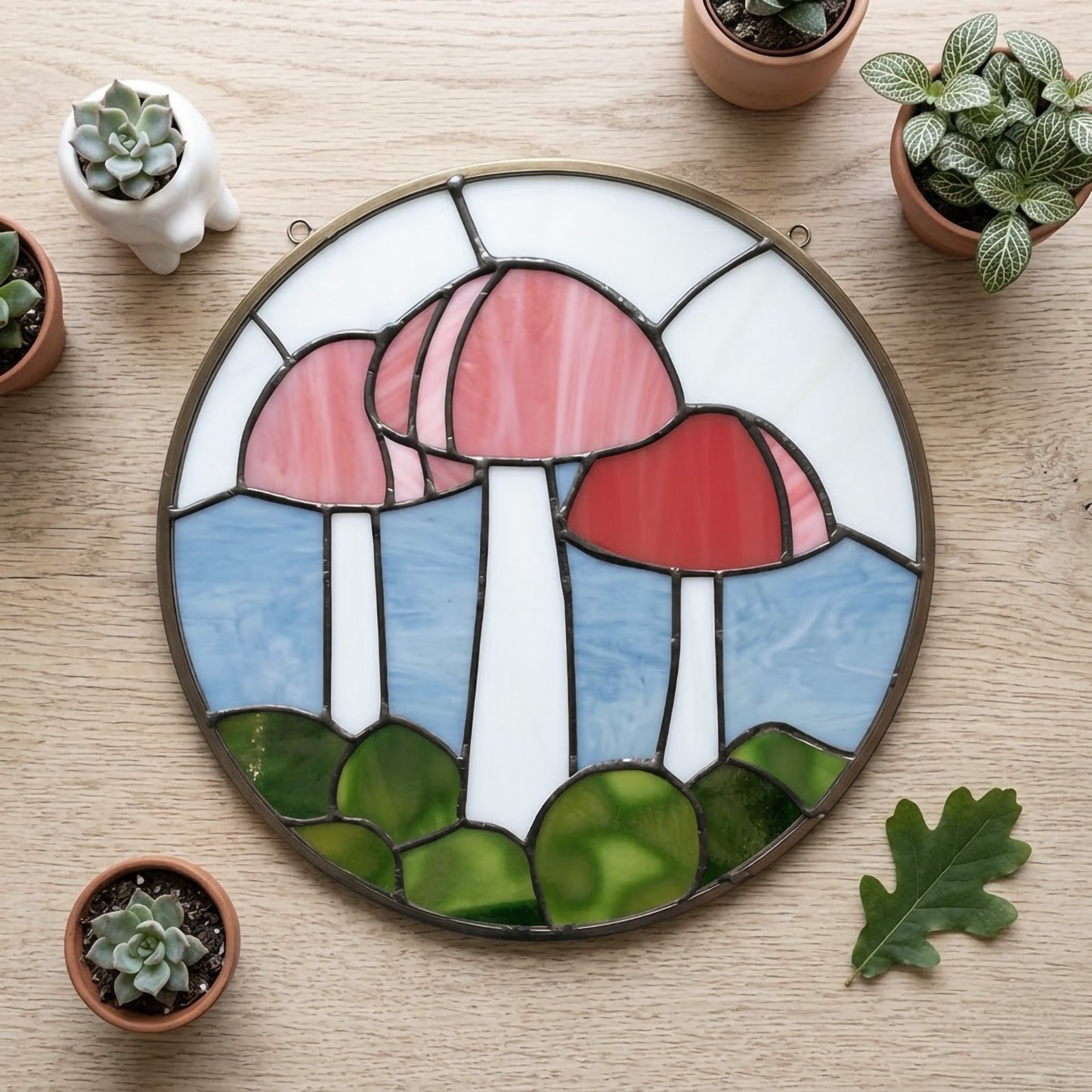 Mushroom Stained Glass Pattern