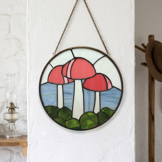 Mushroom Stained Glass Pattern