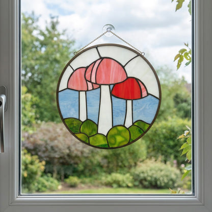 Mushroom Stained Glass Pattern