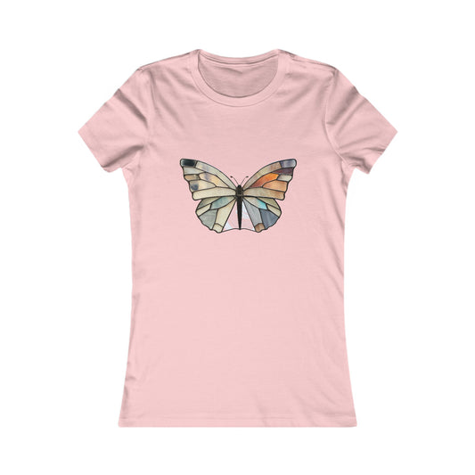 Stained Glass Summer Butterfly Women's Tee Shirt