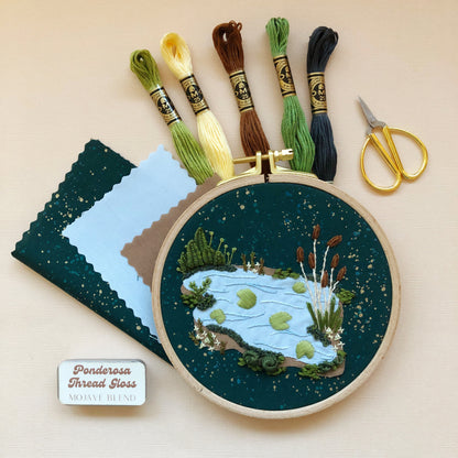 3D Lily Pad Pond - Advanced Embroidery Kit