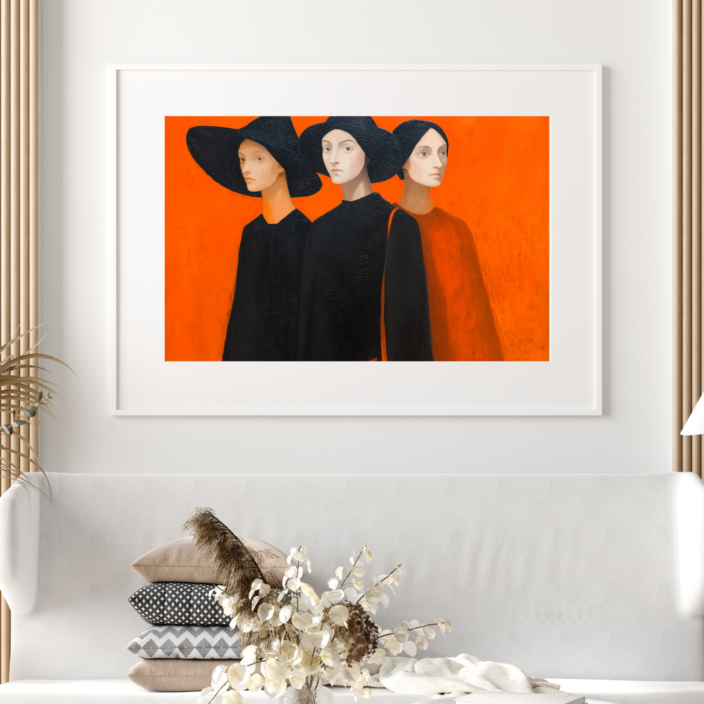 Halloween Printable 3 Witches Wall Art