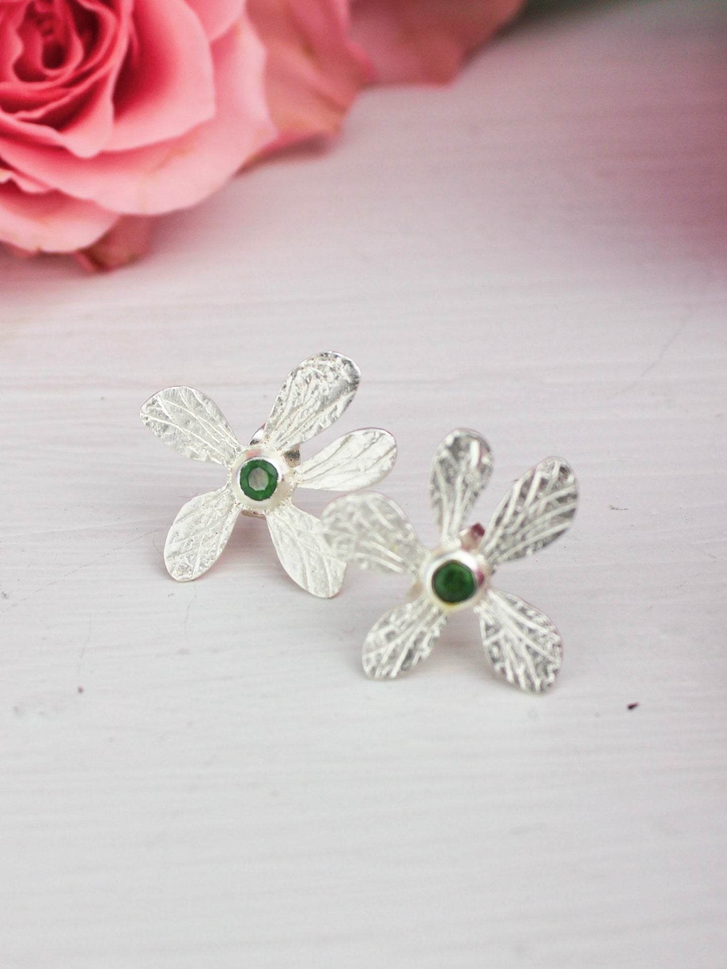 Five Petal Wild Flower Earrings - Earrings from Ash & Rose
