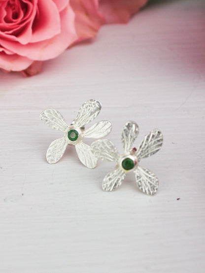 Five Petal Wild Flower Earrings - Earrings from Ash & Rose
