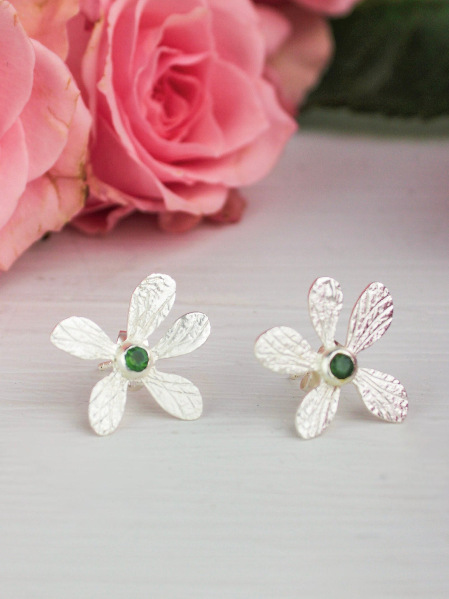 Five Petal Wild Flower Earrings - Earrings from Ash & Rose