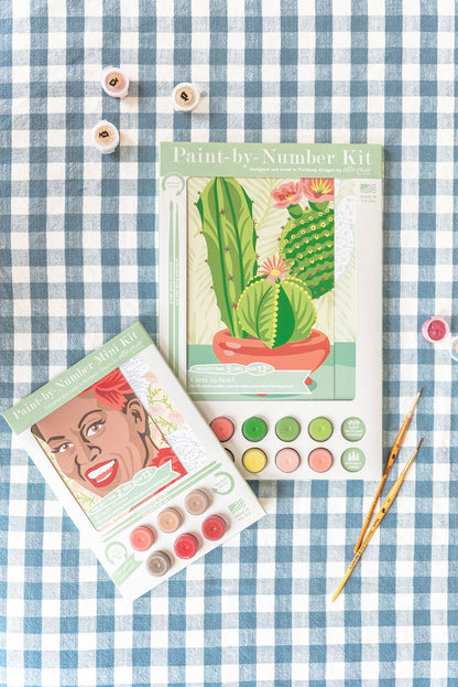 Cacti in Bowl | 8x10 paint-by-number kit - Paint-by-Number Kit from Elle Crée
