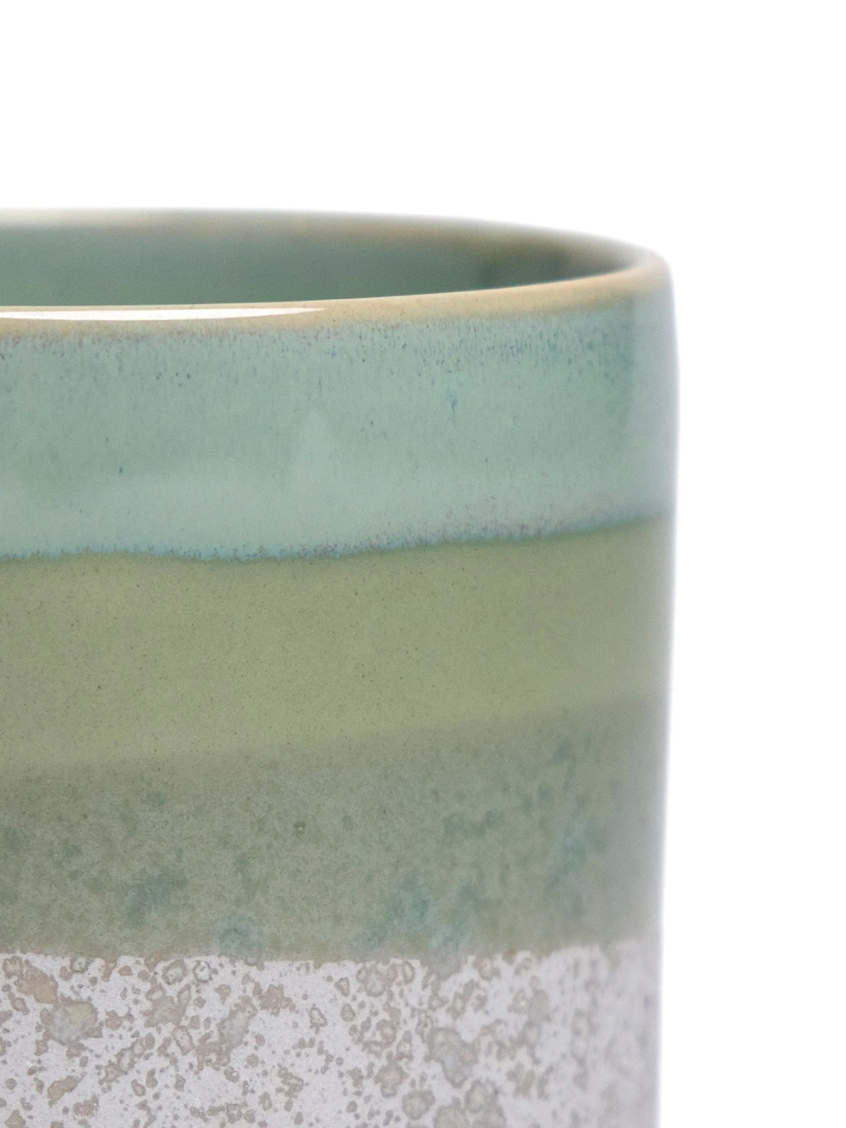 Cement Green Ceramic Plant Pot and Saucer - plant pot from Ash & Rose
