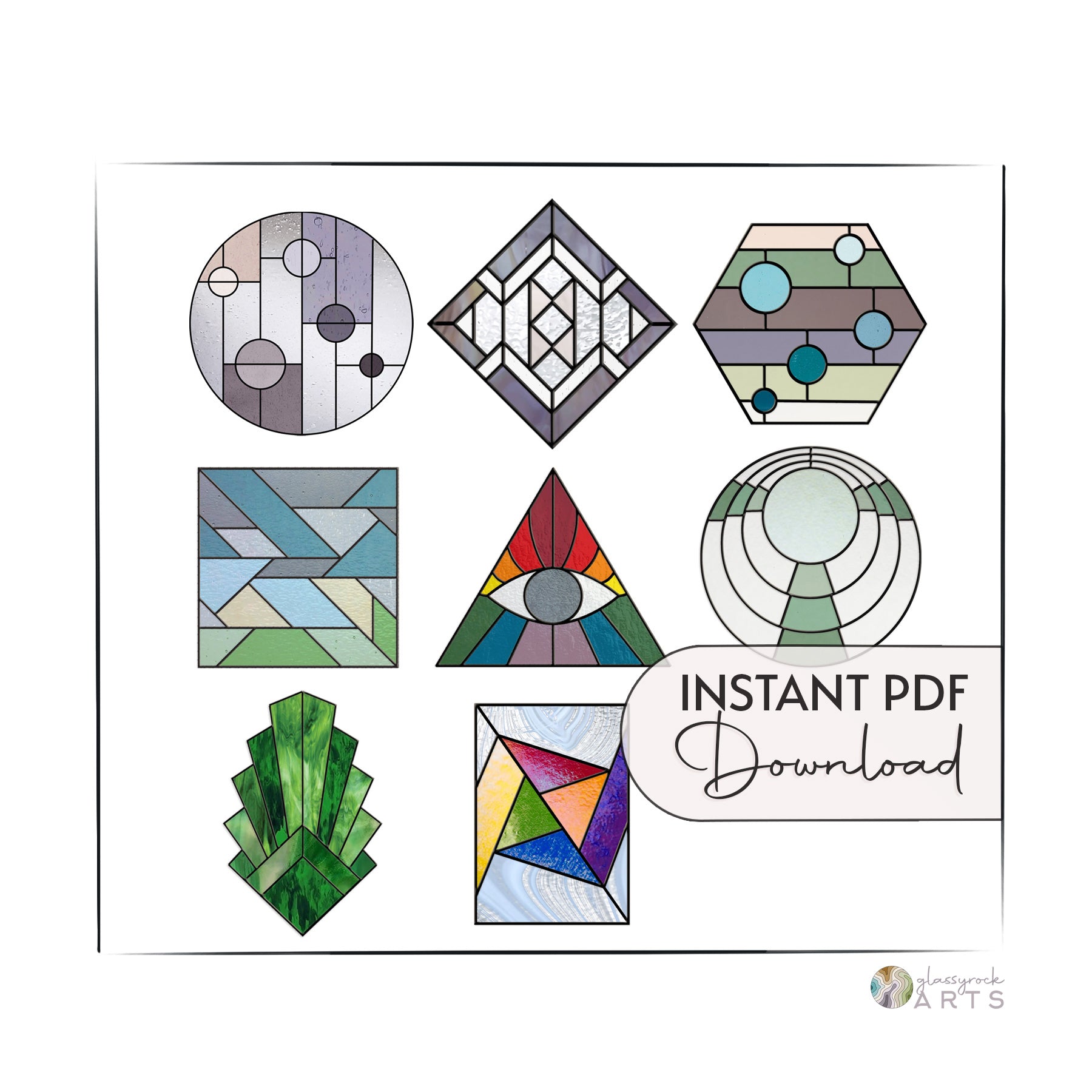 Contemporary Stained Glass Patterns