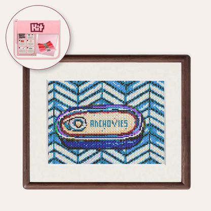 Anchovies Counted Cross Stitch Kit