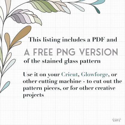 Four Ghost Stained Glass Patterns: Halloween Suncatcher Template (PDF & PNG)