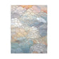 Stained Glass Clouds Boho Baby Blanket, Calming Clouds Print