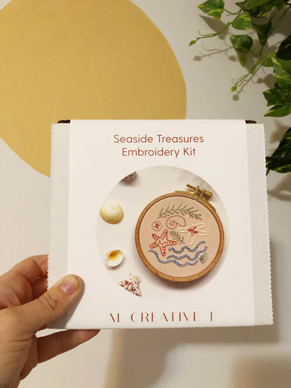 Seaside Treasures - Beach Embroidery Kit for Beginners