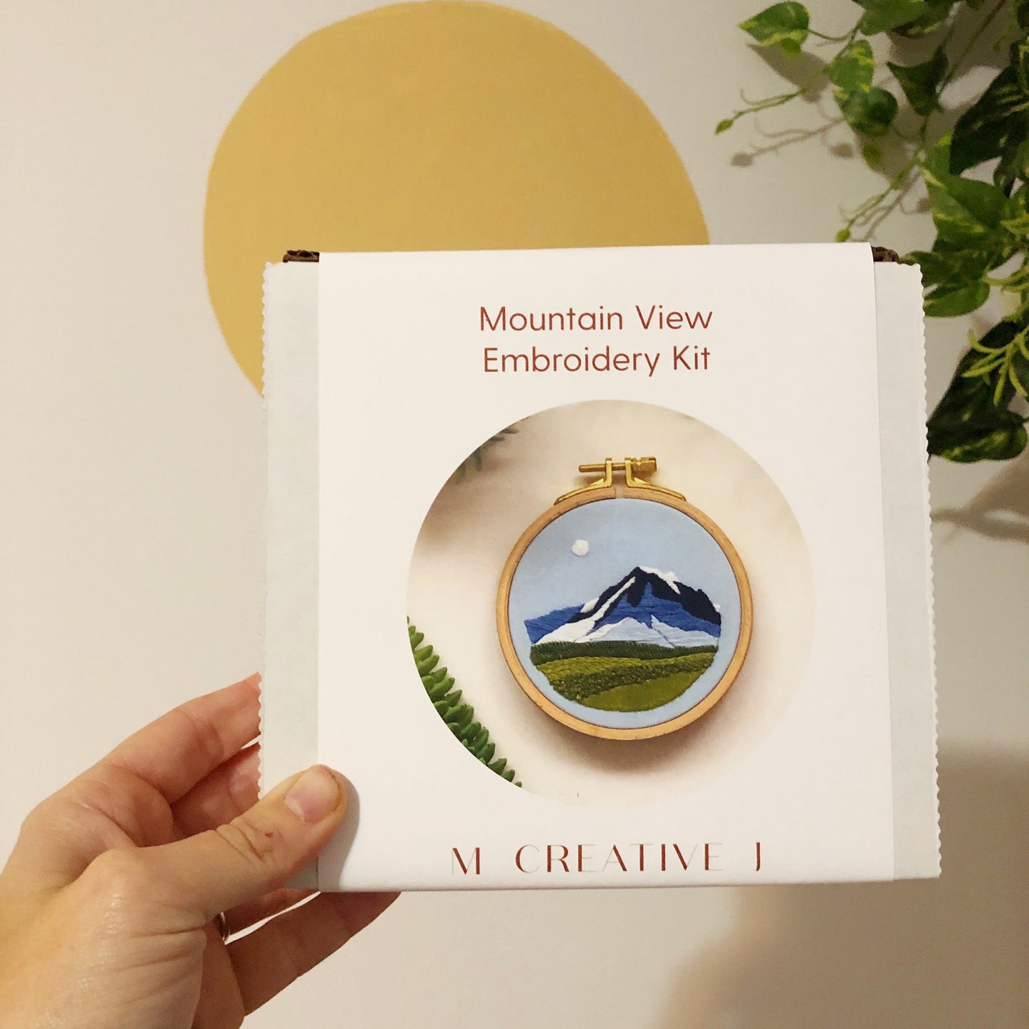 Mountain View - Landscape Embroidery Kit for Beginners
