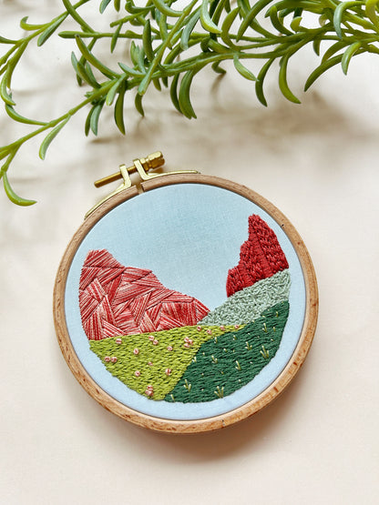 Canyon Park - Desert Landscape Embroidery Kit for Intermediate Stitchers