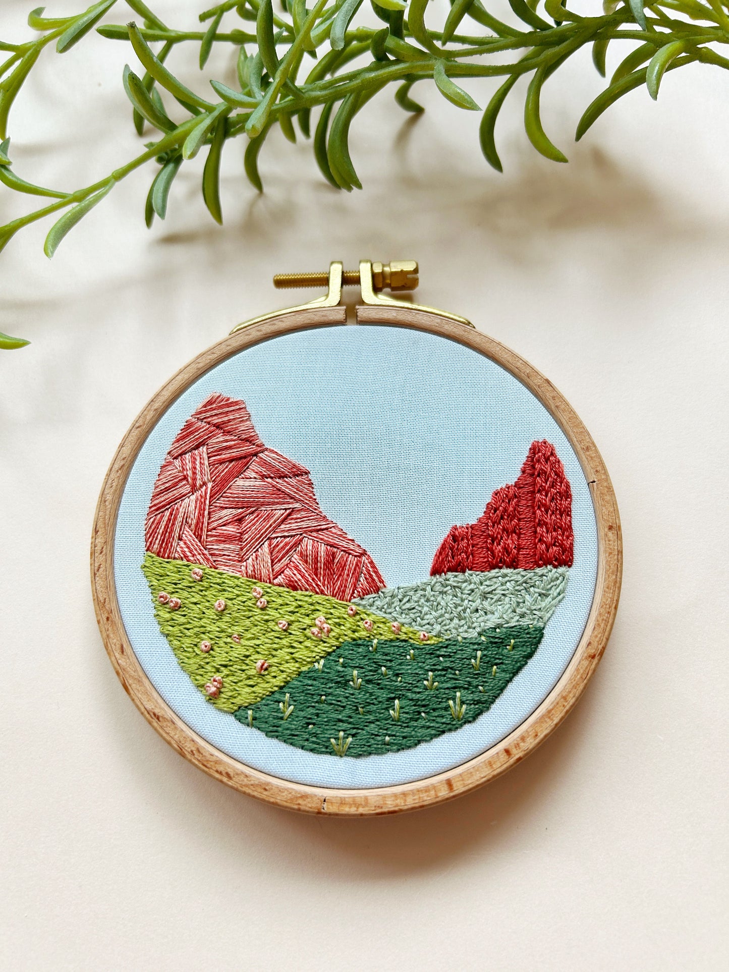 Canyon Park - Desert Landscape Embroidery Kit for Intermediate Stitchers