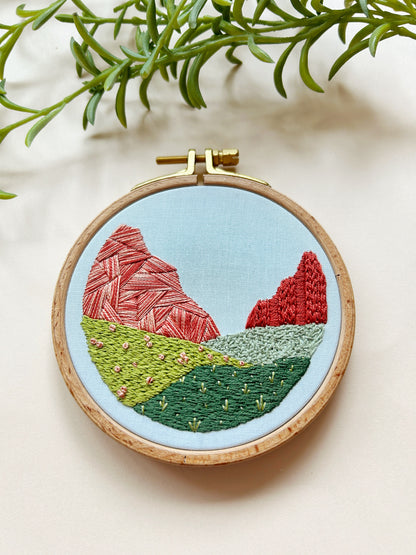 Canyon Park - Desert Landscape Embroidery Kit for Intermediate Stitchers