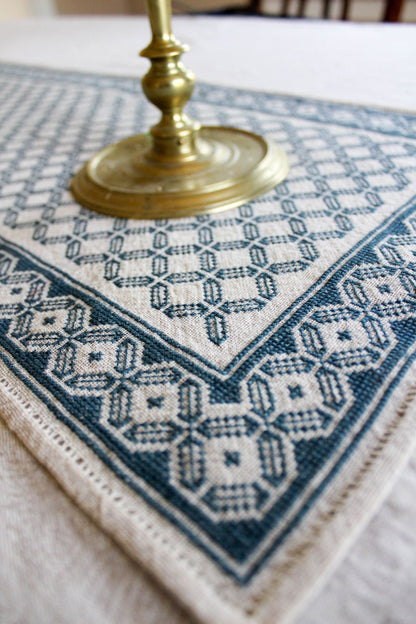 Aegean Octagon table runner cross stitch folk embroidery kit