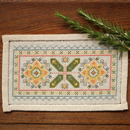 BitKit Athenian Sunflower cross stitch folk embroidery kit