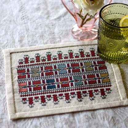 BitKit Iris' Paintbox cross stitch folk embroidery kit