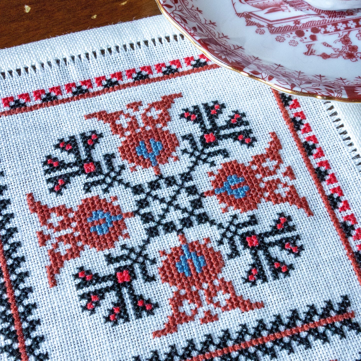 Balkan Quartet cross stitch folk embroidery kit
