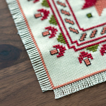 BitKit Mediterranean Dogwood cross stitch folk embroidery kit - Kit from Avlea Folk Embroidery