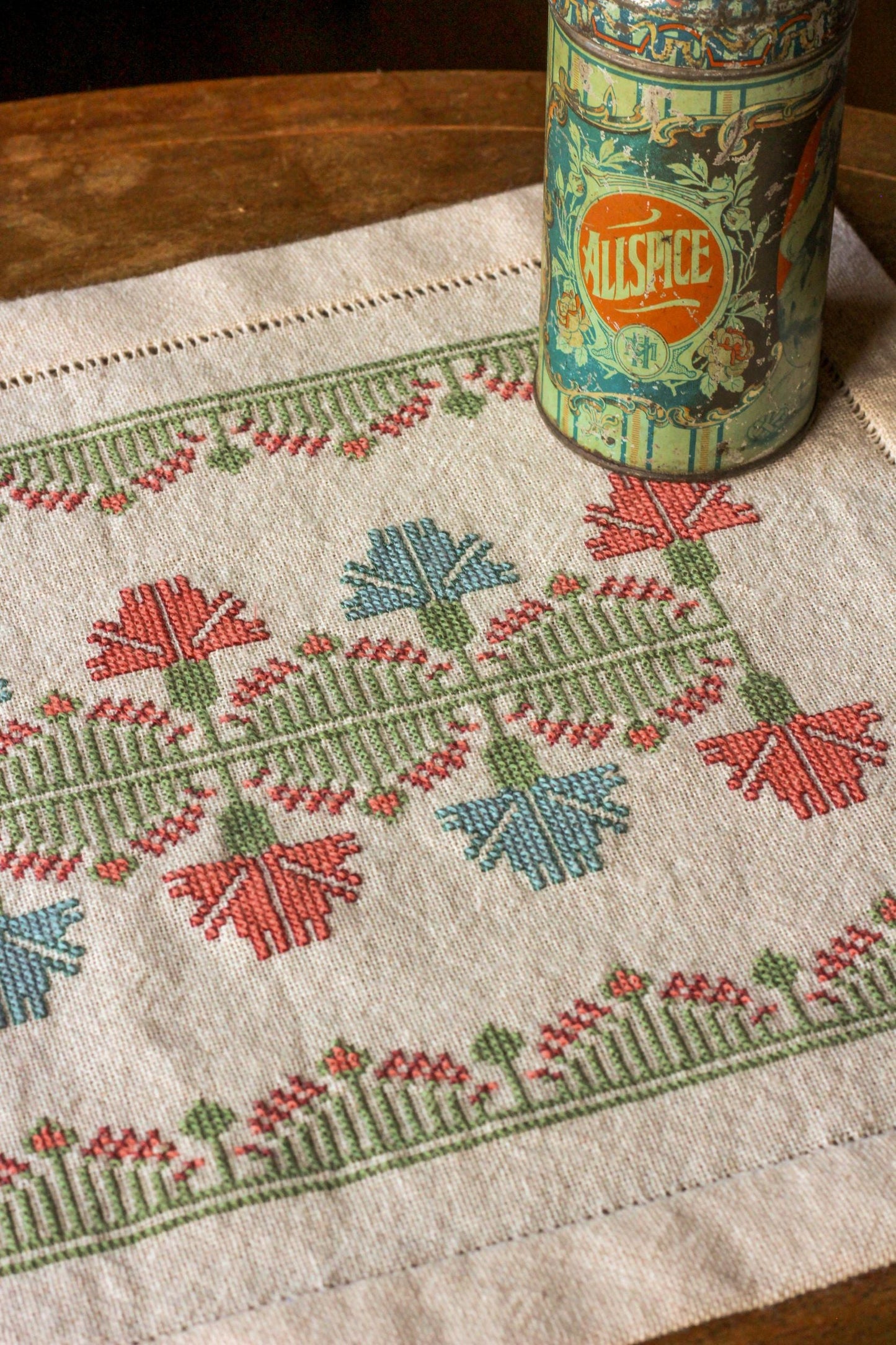 Calliope's Meadow cross stitch folk embroidery kit - Kit from Avlea Folk Embroidery