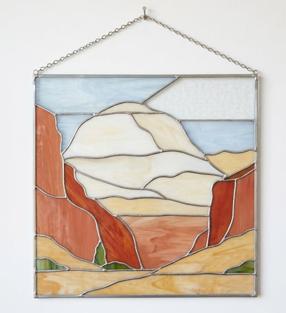 Capitol Reef National Park Suncatcher Stained Glass Pattern with PNG & SVG