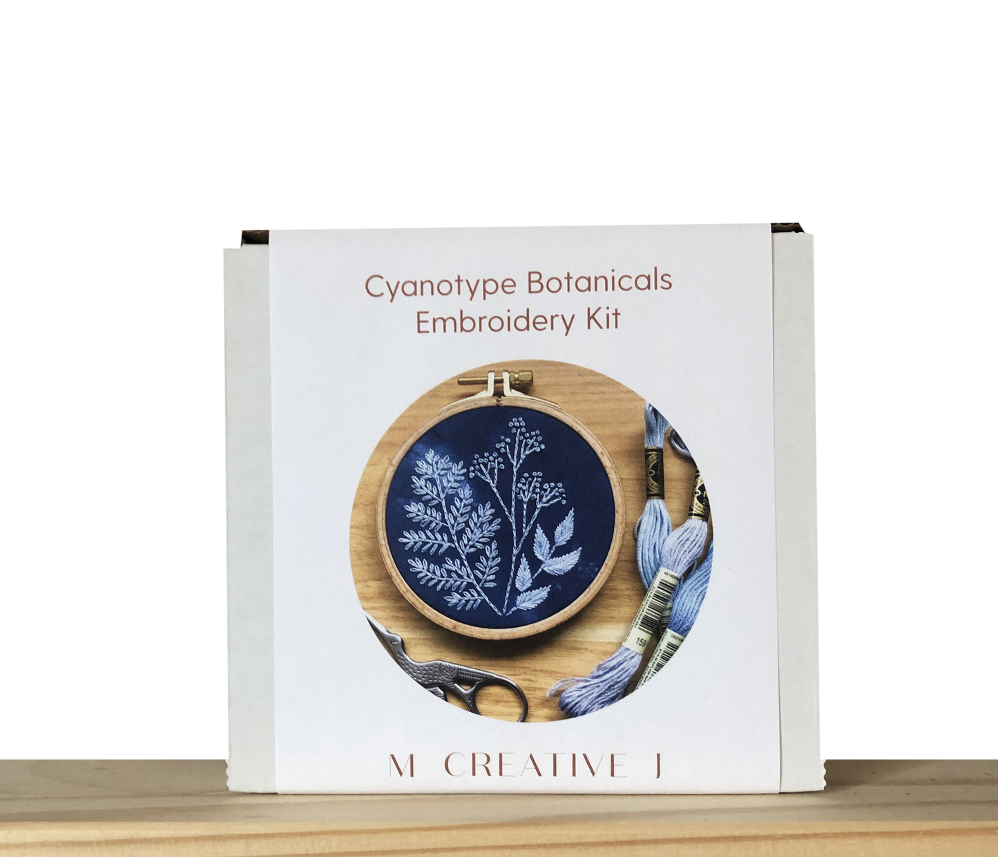 Cyanotype Botanicals - Hand Embroidery Kit for Beginners