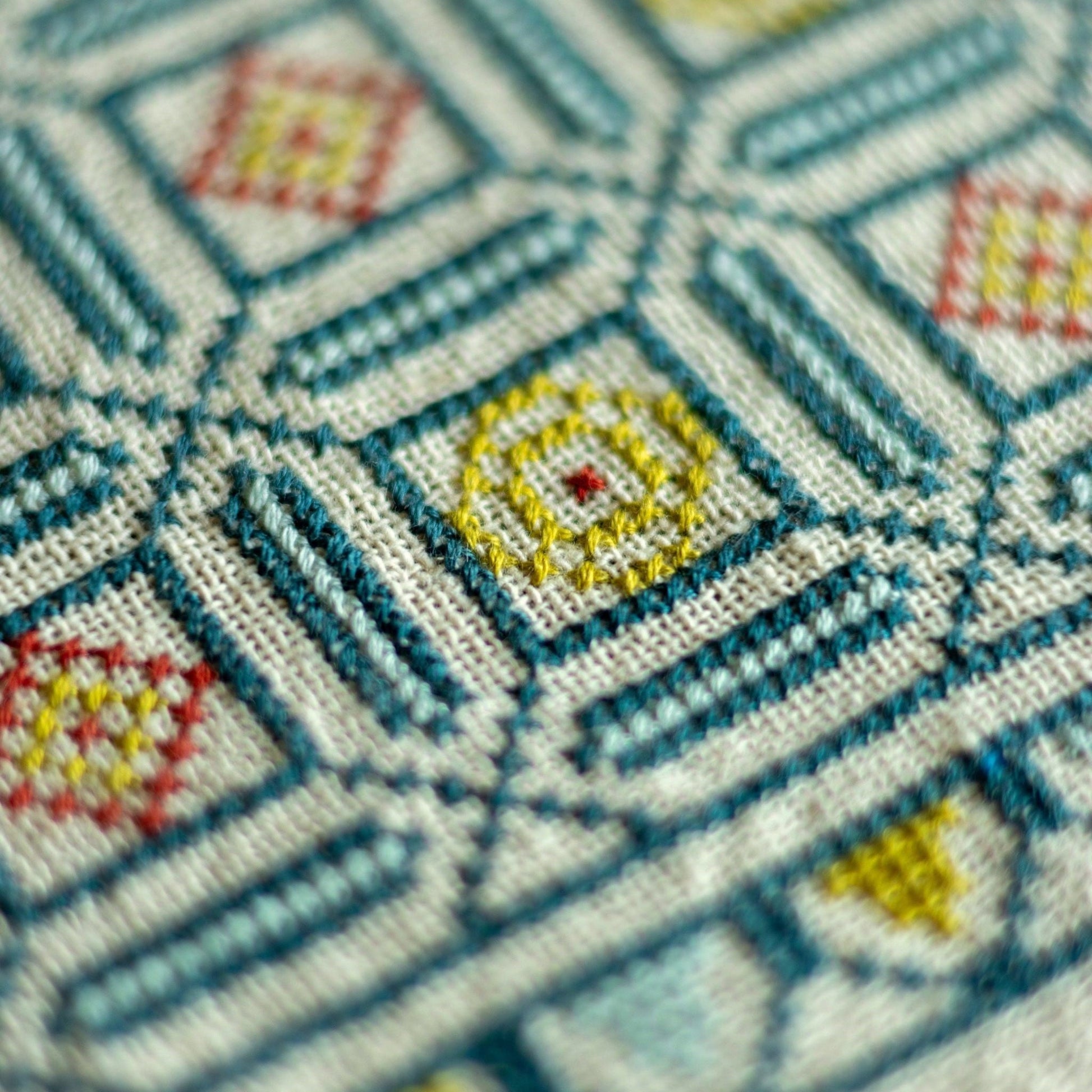 Efimia cross stitch folk embroidery kit - Kit from Avlea Folk Embroidery