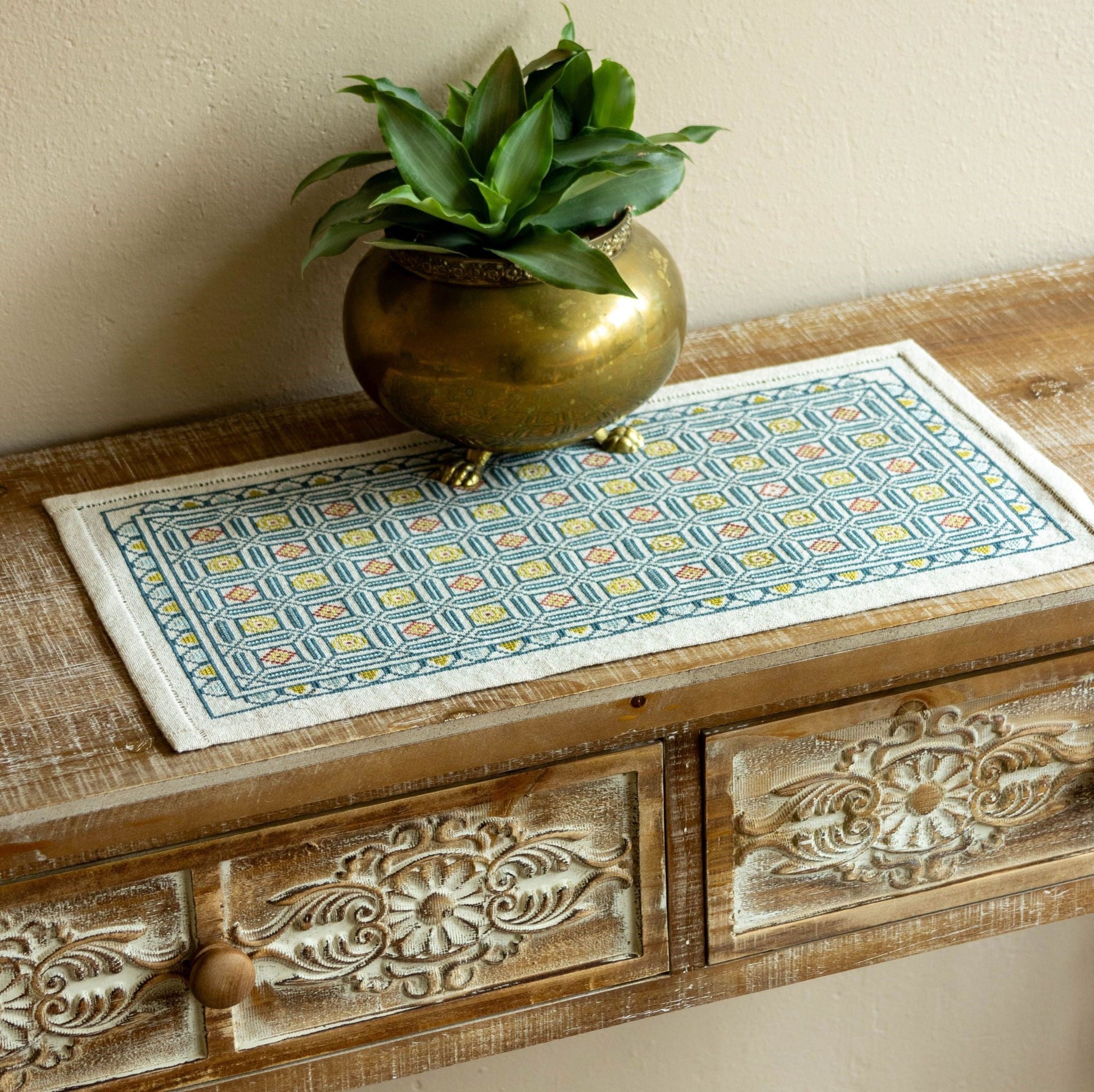 Efimia cross stitch folk embroidery kit - Kit from Avlea Folk Embroidery