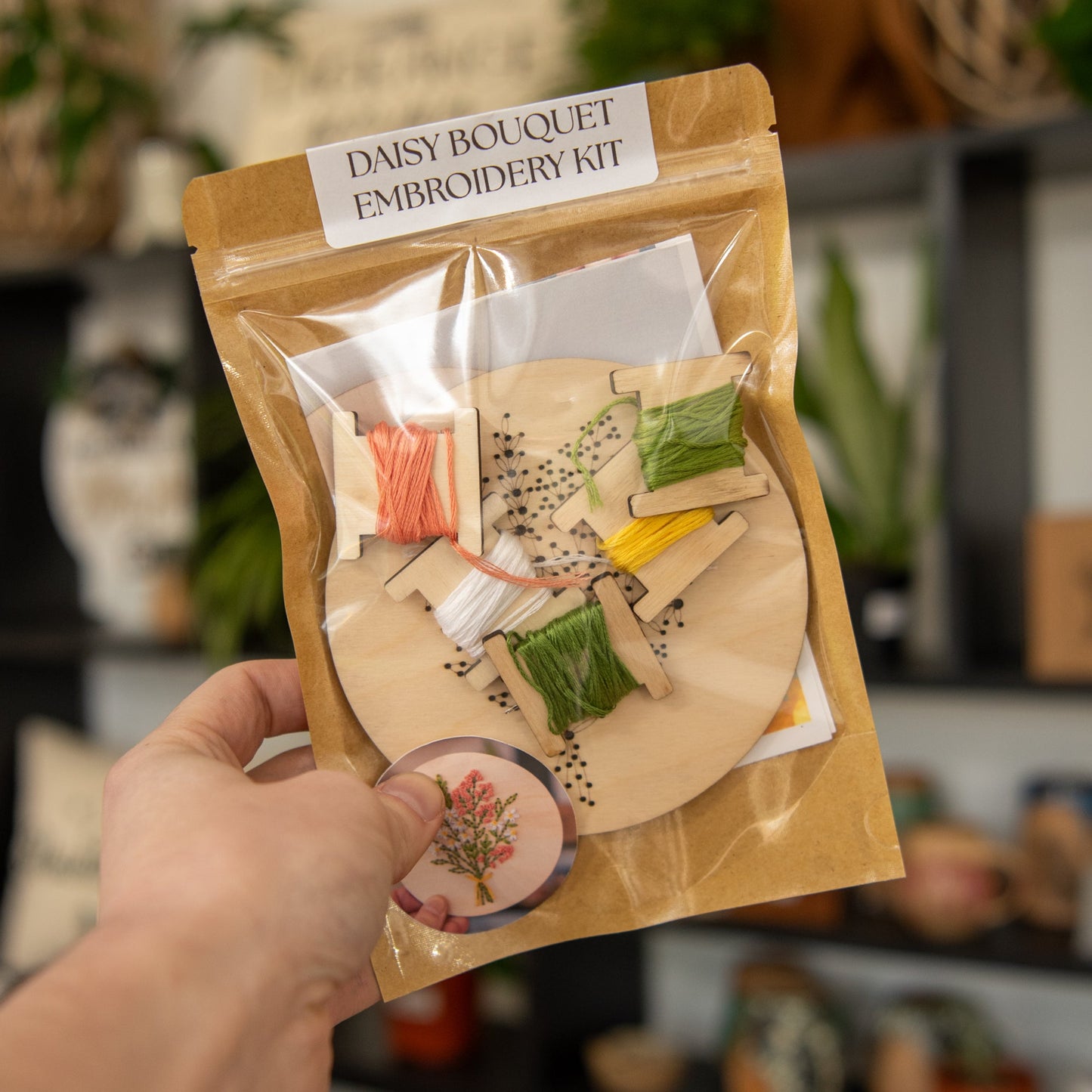 Daisy Bouquet Embroidery Kit