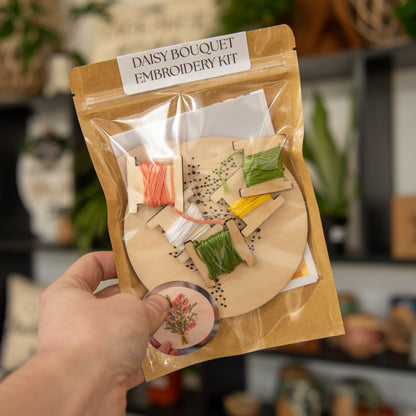 Daisy Bouquet Embroidery Kit