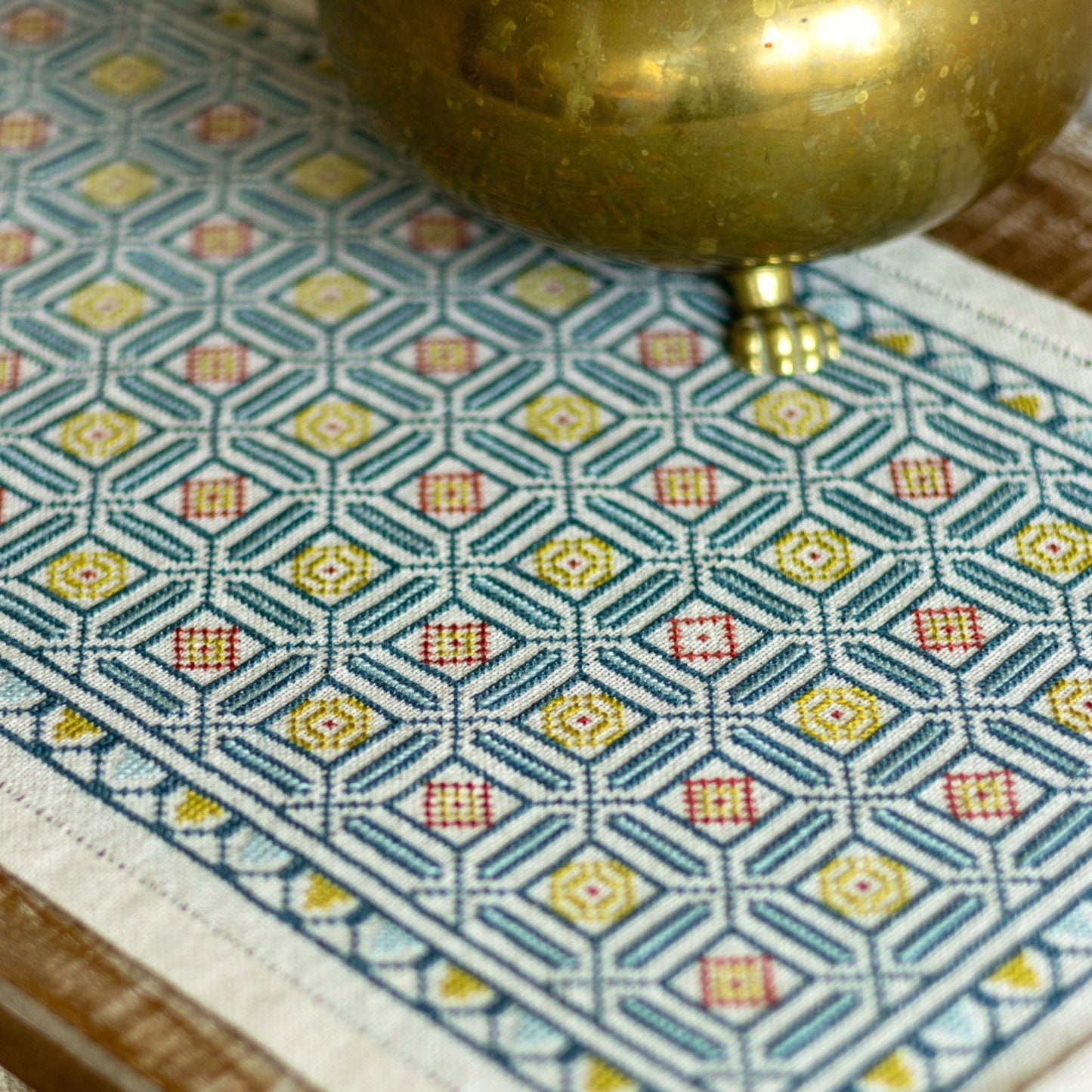 Efimia cross stitch folk embroidery kit - Kit from Avlea Folk Embroidery