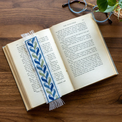 Folk Fabric Sampler Bookmark cross stitch kit