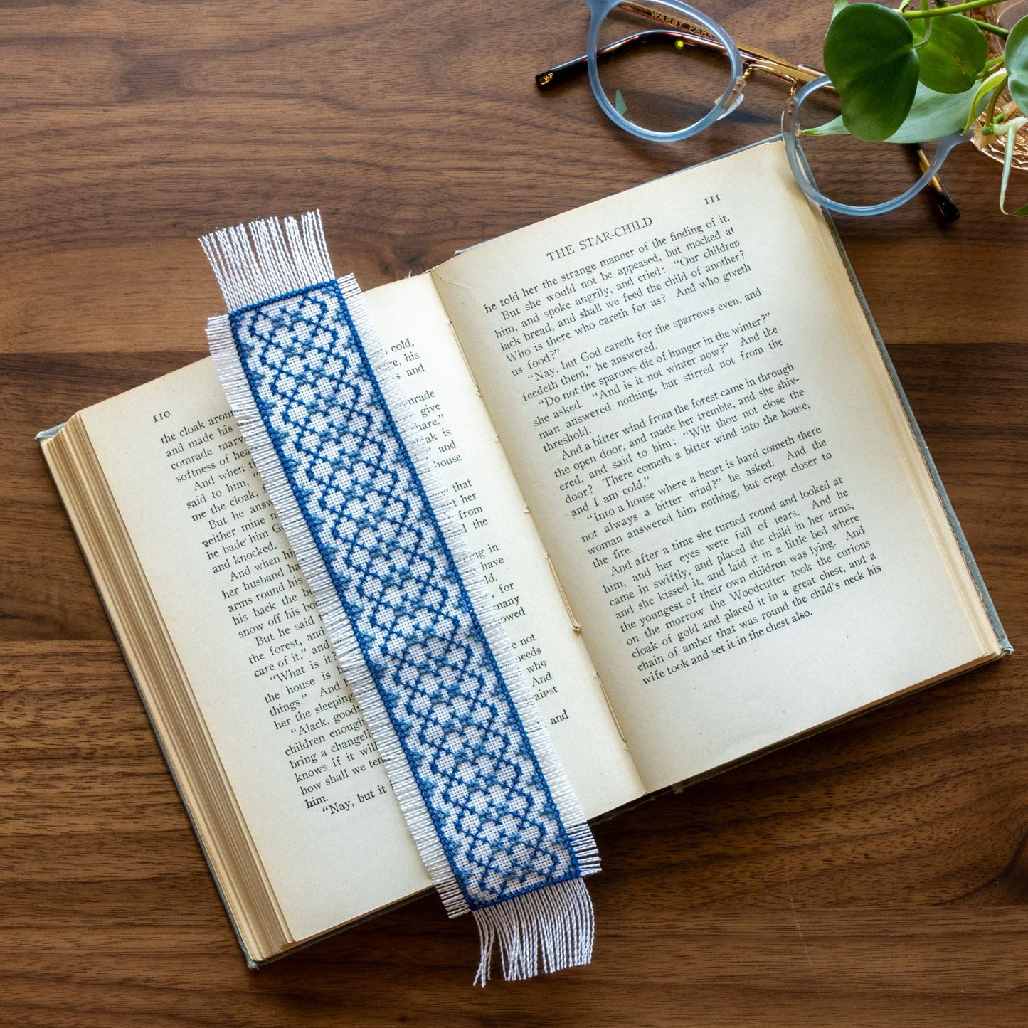 Folk Fabric Sampler Bookmark cross stitch kit