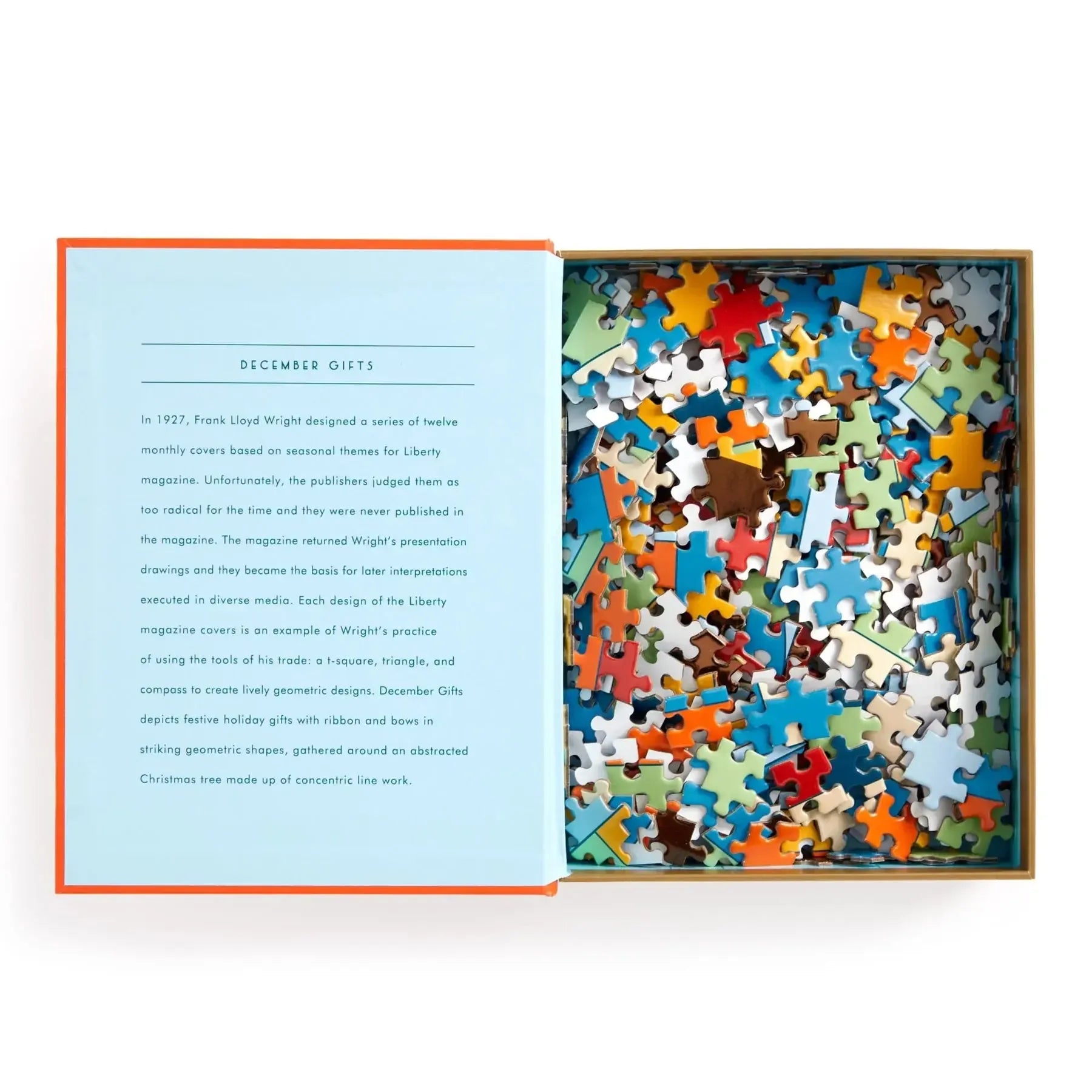 Frank Lloyd Wright December Gifts 500 Piece Jigsaw Puzzle Galison - Jigsaw Puzzle from Puzzle Merchant