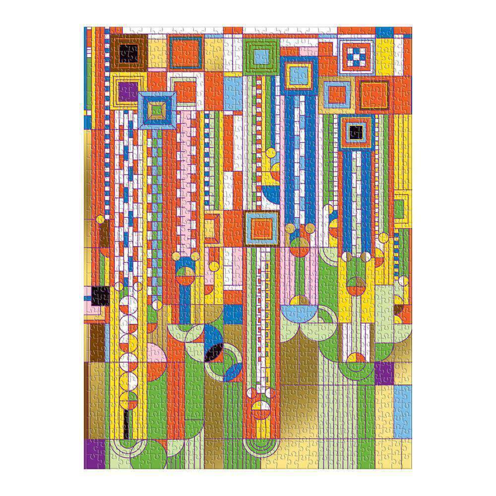 Frank Lloyd Wright Saguaro Forms & Cactus Flowers 1000 Piece Jigsaw Puzzle Galison - Jigsaw Puzzle from Puzzle Merchant