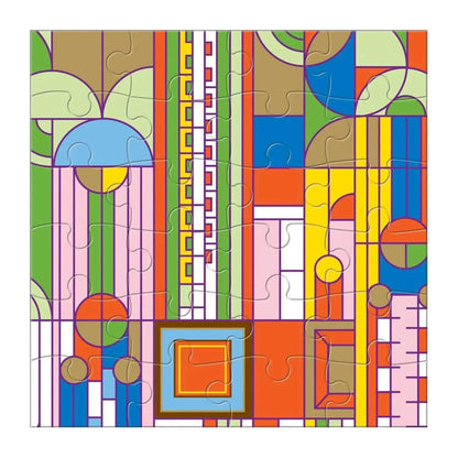 Frank Lloyd Wright Set of 6 25 Piece Wood Jigsaw Puzzle Galison - Jigsaw Puzzle from Puzzle Merchant