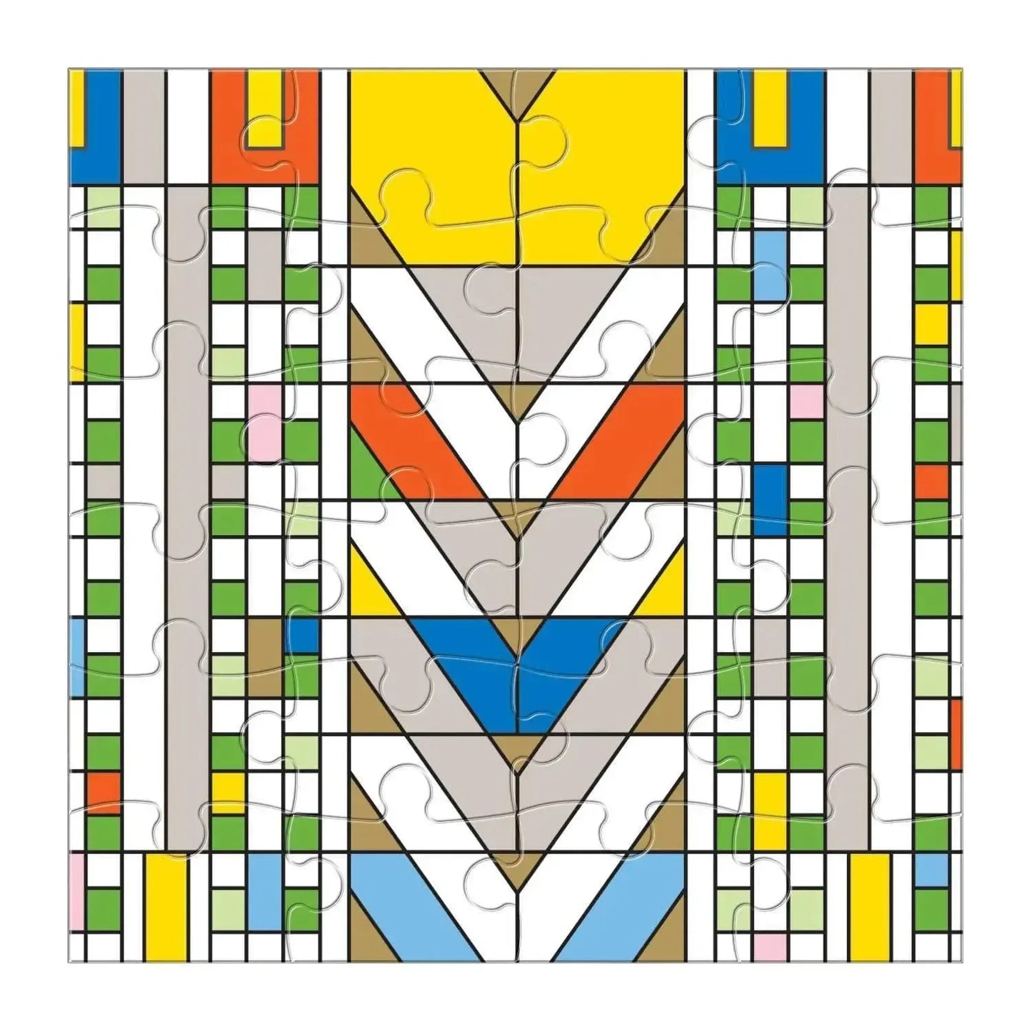 Frank Lloyd Wright Set of 6 25 Piece Wood Jigsaw Puzzle Galison - Jigsaw Puzzle from Puzzle Merchant