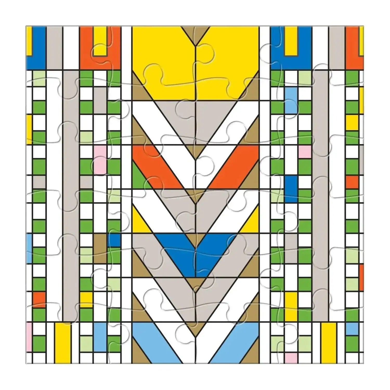 Frank Lloyd Wright Set of 6 25 Piece Wood Jigsaw Puzzle Galison - Jigsaw Puzzle from Puzzle Merchant