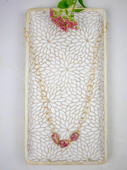 Bubble Chain Long Necklace - Necklaces from Ash & Rose