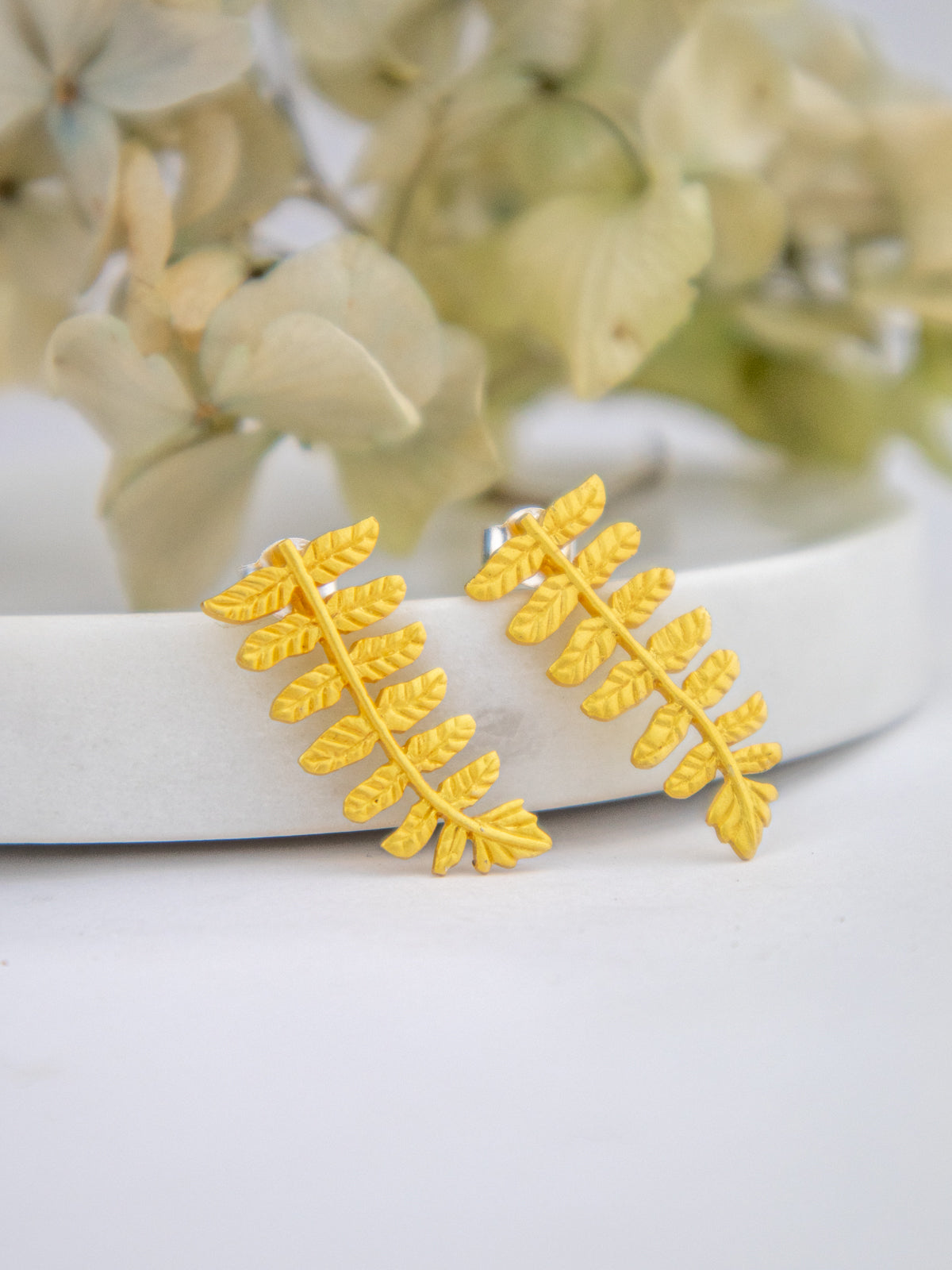 Dawnlight Fern Earrings - Earrings from Ash & Rose